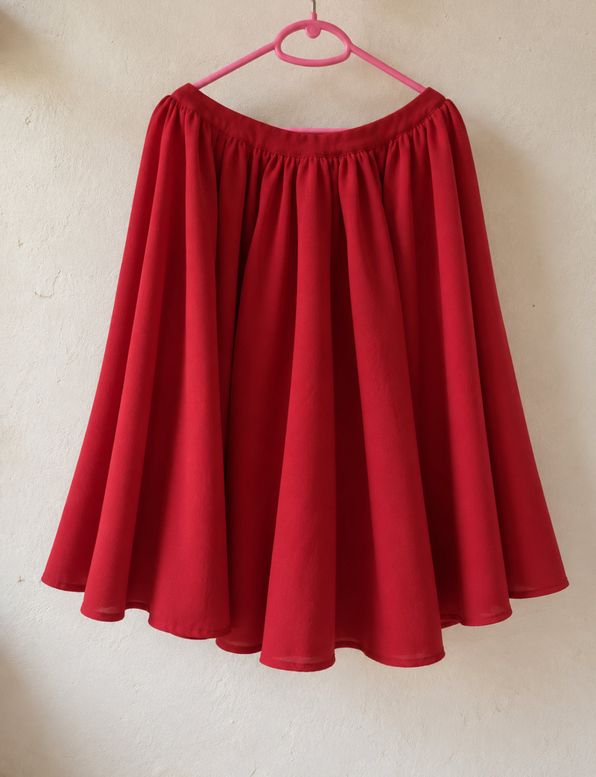 Red Cotton Midi