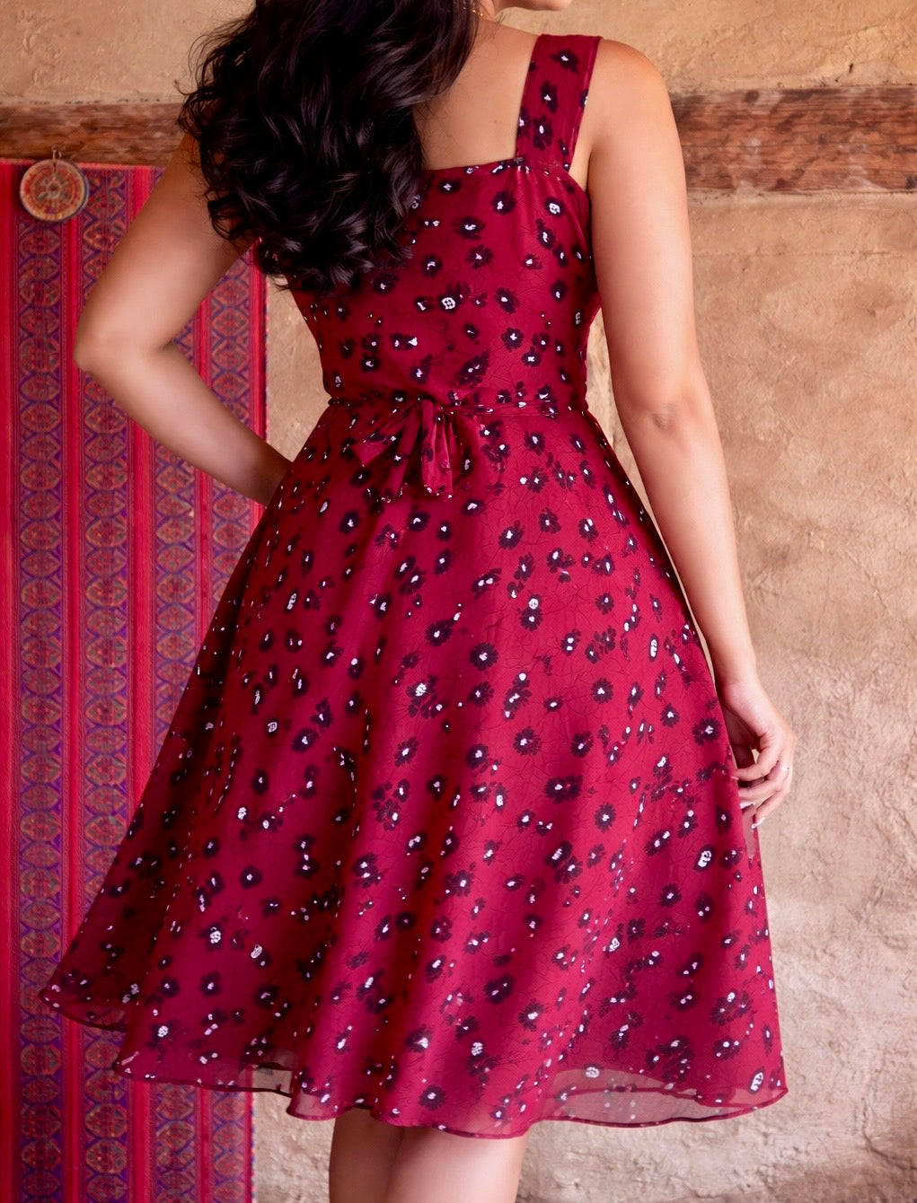 Burgundy Blush Dress