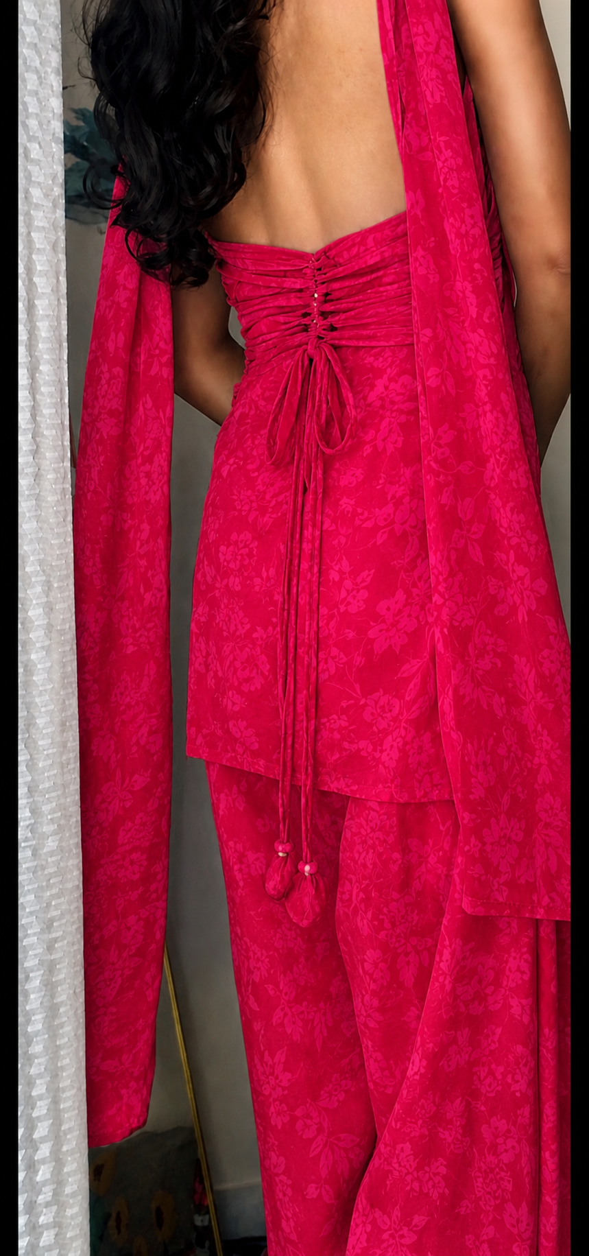 Diya Halter Neck Kurti Set