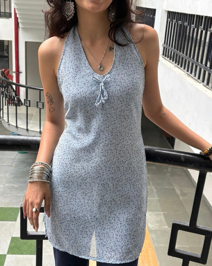 Halter neck kurti