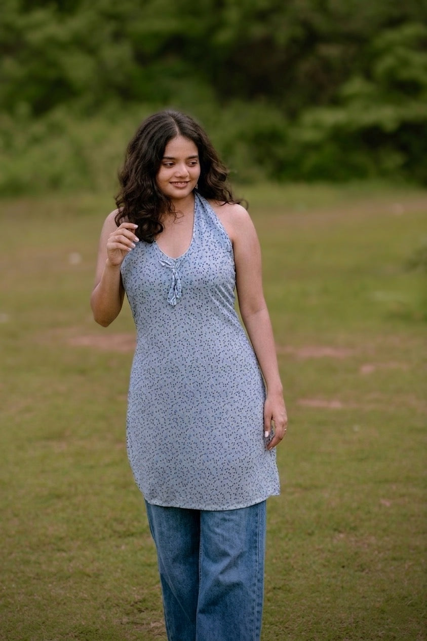 Halter neck kurti