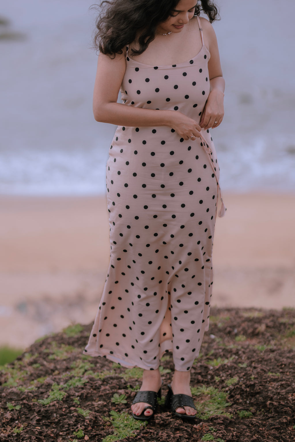 Polka Dot Maxi Dress